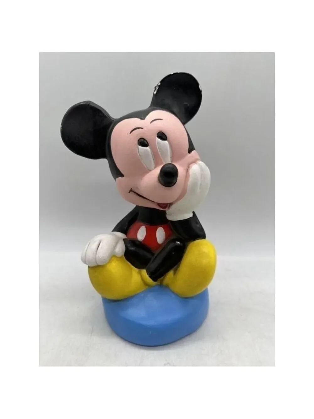 Disney Mickey Mouse Piggy Bank Vintage Ceramic